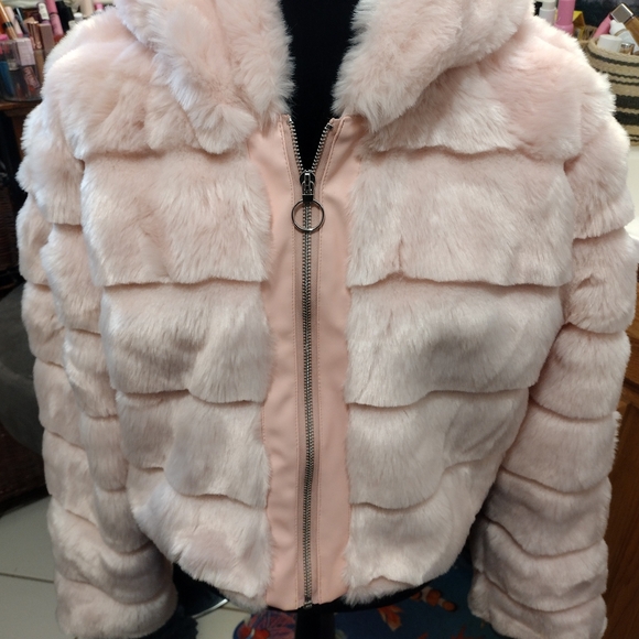 Club Exx Jackets & Blazers - Club EXX Sugar Rush Faux Fur Jacket/ Dolls Kill/ XXL/ SOLD OUT/ New